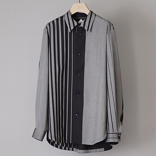 [エトセンス]Irregular stripe shirt(シャツ)