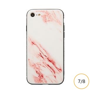 [ブルーホワイト]ガラス Marble for iPhone 8/7/SE2
