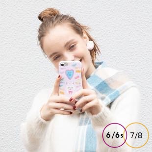 [ファッジ プレゼンツネイルケース]PANTY KITTEN CASE  ピンク for iPhone 8/7/6s/6