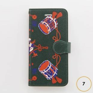 [マニプリコレクション]manipuri case collection drum diary for iPhone 8 / 7