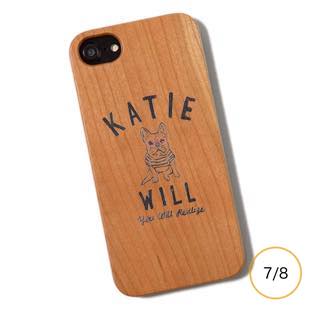[ファッジ×ザ・キャンヴェット]KATIE WILL wood for iPhone 8/7