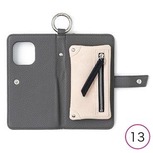 [エーシーン]B&C Flip pocket case for iPhone 13