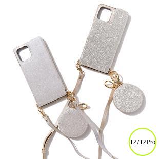 [マエリスルーナ]Cross Body Case Glitter Series for iPhone 12/12 Pro