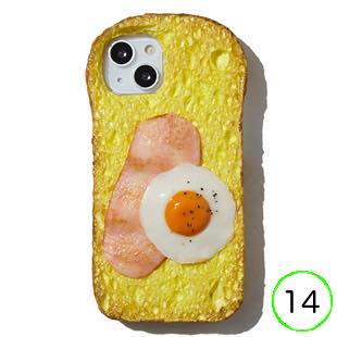 [ハニーモカ]フレンチトーストのスマホケース(ベーコン&エッグ) for iPhone 14