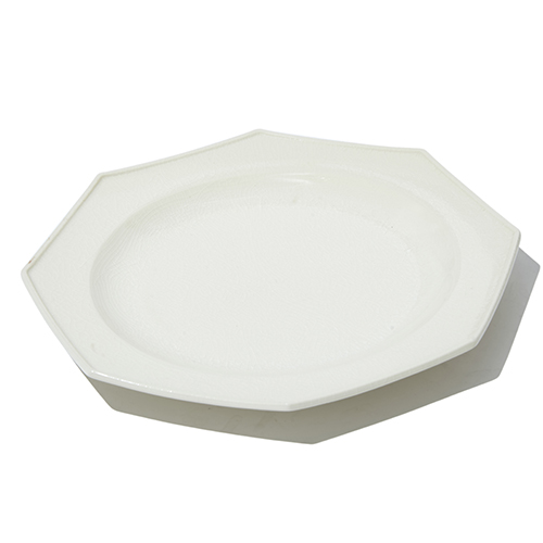 完成品配送 石川隆児 Octogonal plate ホワイト ２枚セット - キッチン