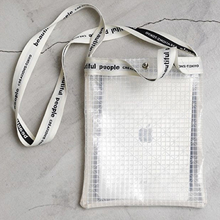 [ビューティフルピープル]plaid vinyl logo tape sacoshe bag(ショルダー/ハンド)