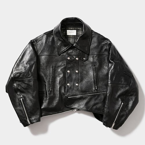 ビューティフルピープル]double-end vintage leather ridersjacket