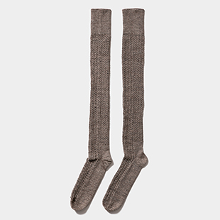 [ビューティフルピープル]knit eyelts socks(靴下)