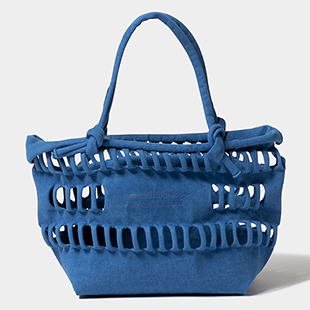 [ビューティフルピープル]konbu knit shopping busket bag S(ハンド)