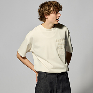 [ファッジ×ビューティフルピープル]【コラボ】suvin compact jersey typography T-shirts(Tシャツ)