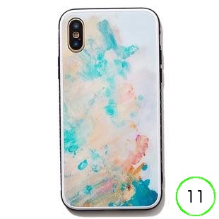 [ブルーホワイト]Alva ガラスケース for iPhone 11