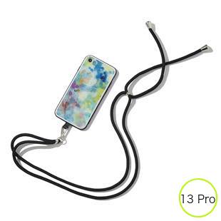 [ブルーホワイト]Neonスマホショルダー for iPhone 13 Pro