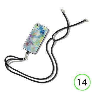 [ブルーホワイト]Neonスマホショルダー for iPhone 14