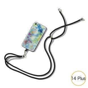 [ブルーホワイト]Neonスマホショルダー for iPhone 14 Plus
