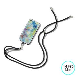 [ブルーホワイト]Neonスマホショルダー for iPhone 14 Pro Max