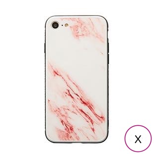 [ブルーホワイト]ガラス Marble for iPhone X