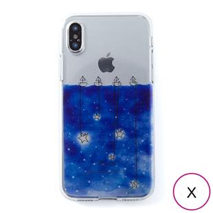 [ディーパークス]Dparks 星取り soft clear case for iPhone X