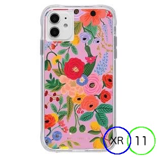 [ライフルペーパー]クリアピンクガーデン for iPhone 11/XR