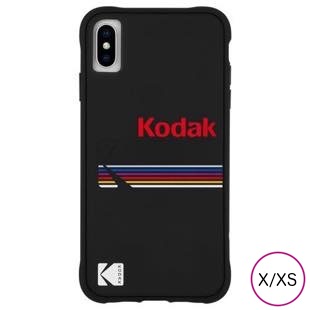 [ケースメイト]Case-Mate Kodak Matte Black+Shiny Black Logo for iPhone X/XS