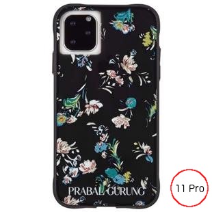 [ケースメイト]PRABAL GURUNG×Case-Mate - Brush Stroke Black Floral for iPhone 11 Pro