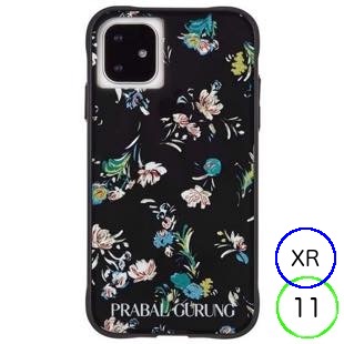 [ケースメイト]PRABAL GURUNG×Case-Mate - Brush Stroke Black Floral for iPhone 11/XR