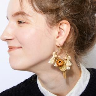 [ヒポポ]Bohemian fringe earring(イヤリング)