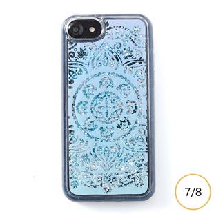 [アイカバー]icover Sparkle case White lace for iPhone 8/7