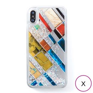 [アイカバー]icover Sparkle case Stone Art for iPhone X