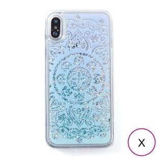 [アイカバー]icover Sparkle case White lace for iPhone X
