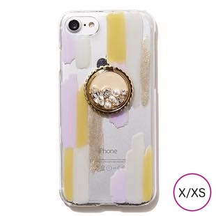 [ジーニーバイエル]Art×Bijou iPhone case(Lavender MIX) for iPhone X/XS