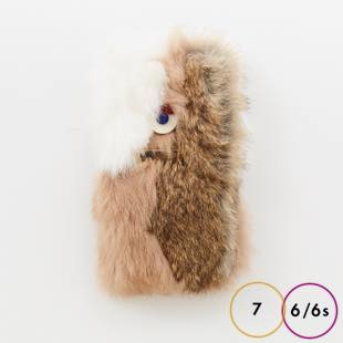 [アコモデ]ACCOMMODE Crazy GUILLAUME Rabbit fur for iPhone 8 / 7 / 6s / 6