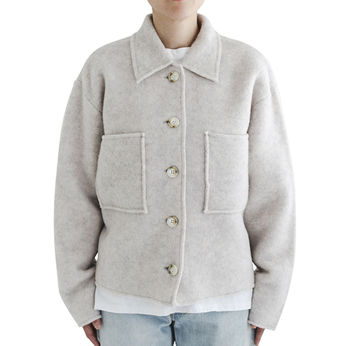 メヤメ]LIGHT WOOL SHORT JACKET(ジャケット) | FUDGE ONLINE | 雑誌ファッジ公式通販サイト