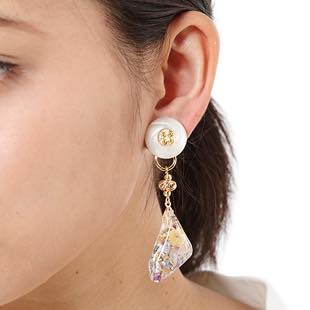 [ナチュール]vintage button earring