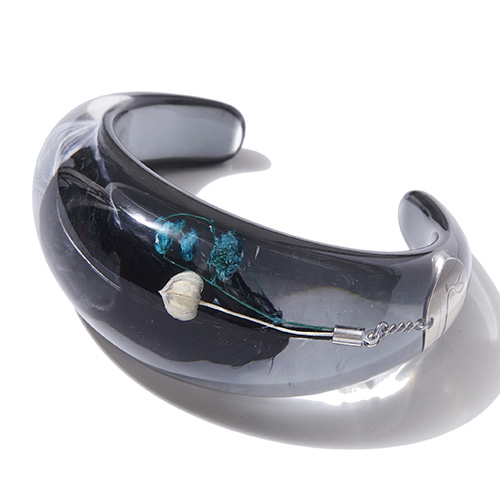 rehacer:Feather Plate Bangle-