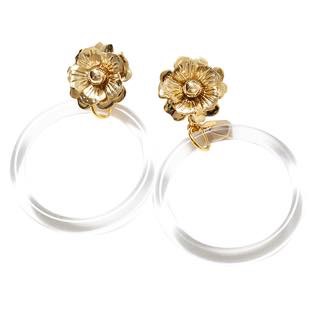 [リミュエ]flower ring clear(earring)