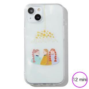 [ファッジ×リイエ]【マルシェコラボ】星のシャンデリアとカチューシャ３姉妹 for iPhone 12 mini