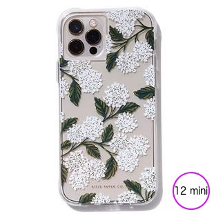 [ライフルペーパー]Clear Hydrangea White for iPhone 12 mini