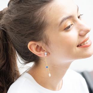 [ウイ]New Mie Earring BLUE