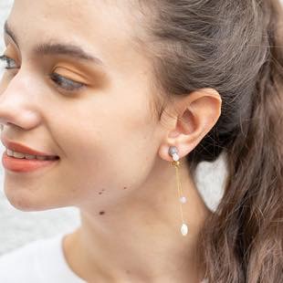 [ウイ]New Mie Earring PUEPLE