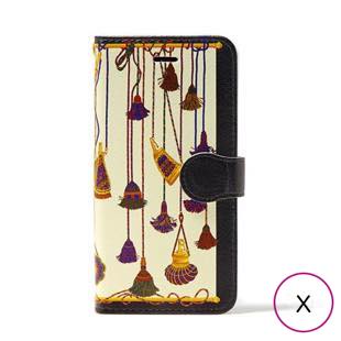 [マニプリコレクション]manipuri case collection tassel diary for iPhone X / XS