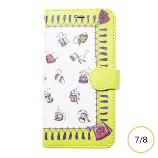 [マニプリケースコレクション]manipuri case collection festival yellow diary for iPhone 8/7