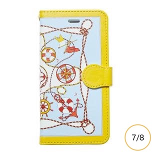 [マニプリケースコレクション]manipuri case collection marine yellow diary for iPhone 8/7