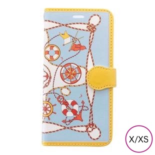 [マニプリケースコレクション]manipuri case collection marine yellow diary for iPhone X/XS