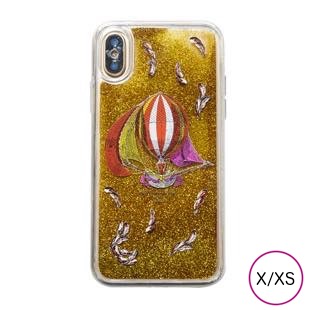 [マニプリケースコレクション]manipuri case collection classicballoon グリッター　ゴールド for iPhone X/XS