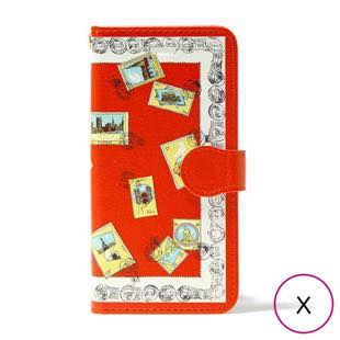 [マニプリコレクション]manipuri case collection stamp diary for iPhone X / XS