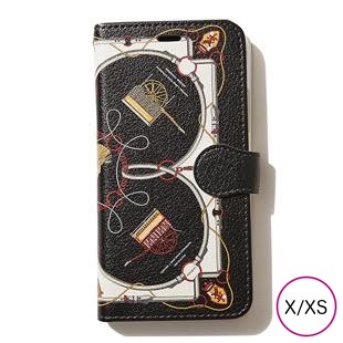 [マニプリケースコレクション]manipuri case collection cart black diary for iPhone X/XS