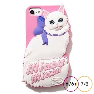 [ウィグルウィグル]Pink Cat SILICONE for iPhone8/7/6s/6