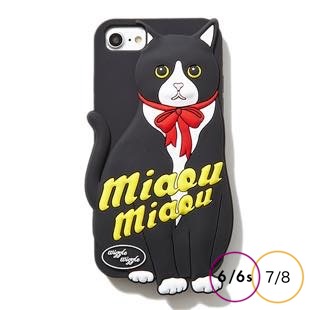 [ウィグルウィグル]Black Cat SILICONE for iPhone8/7/6s/6
