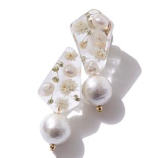 [ヤッチ]cotton pearl earring(イヤリング)